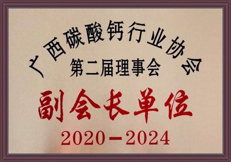 廣(guǎng)西碳酸鈣行業協(xié)會副會長單位